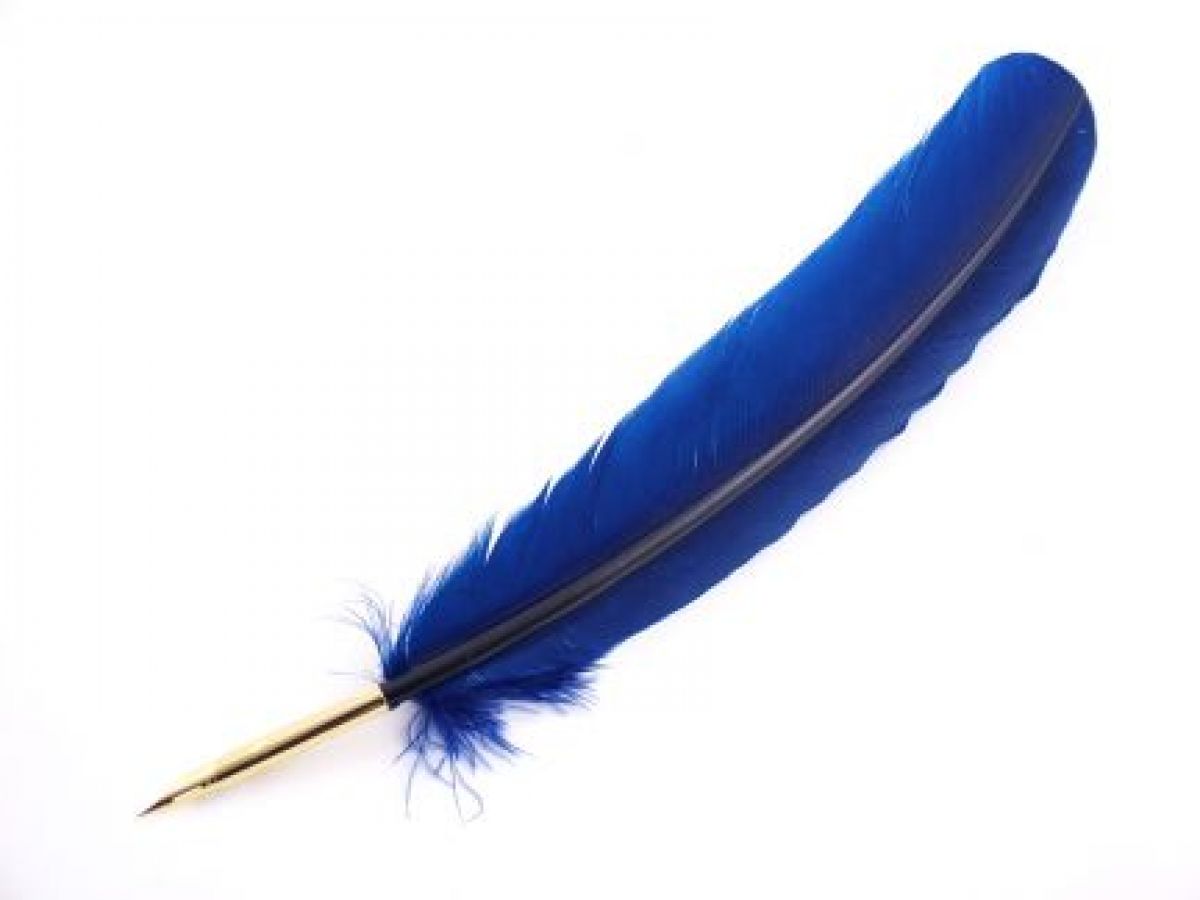Feather Pens Traditional Turkey Feather Ballpoint Pen