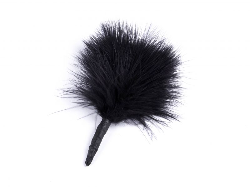 Soft fluffy marabout feather mount for hats and fascinators