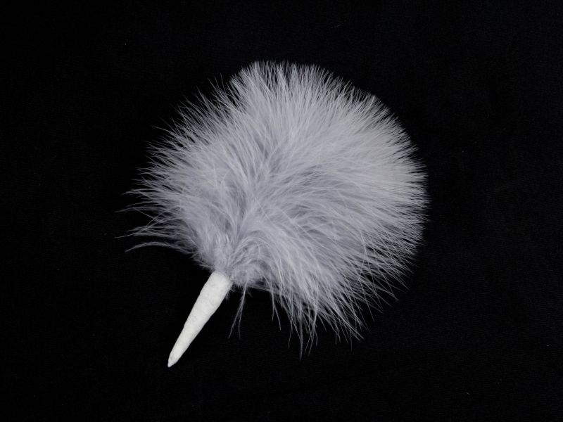 Soft fluffy marabout feather mount for hats and fascinators