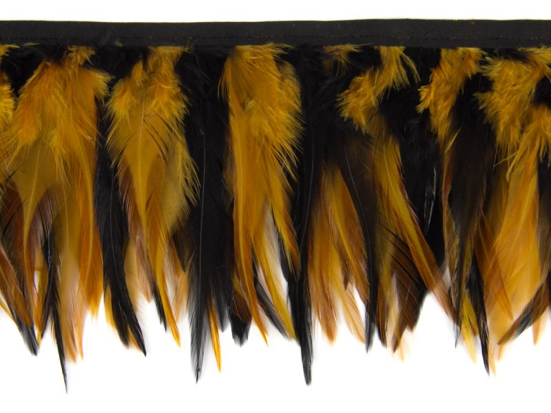Two Tone Hackle Feather Fringe 2