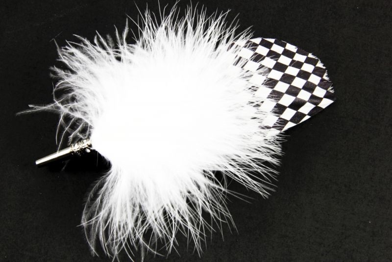 Checkered Feather Brooch 1