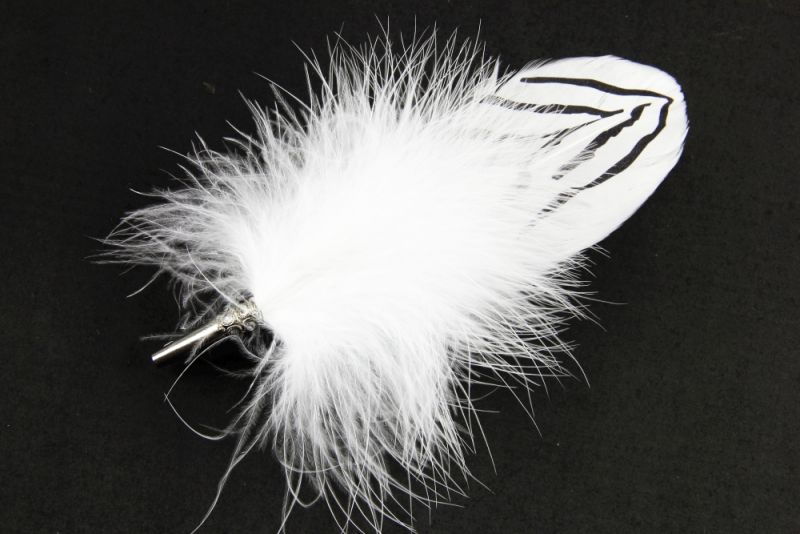 Silver Pheasant Feather Brooch  1
