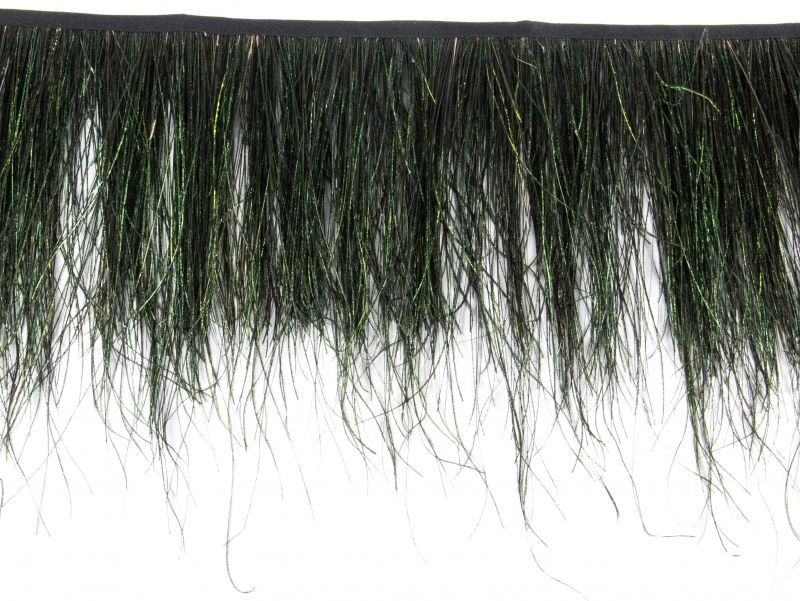 Special Offer Long Natural Peacock Herl Feather Fringe (20cm) 2