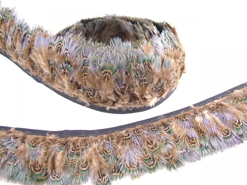Green Pheasant Feather Fringe 1