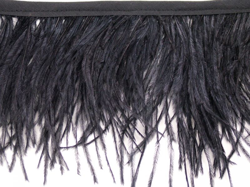 Special Offer Black Ostrich Fringe 2 Ply (5 metre) 2