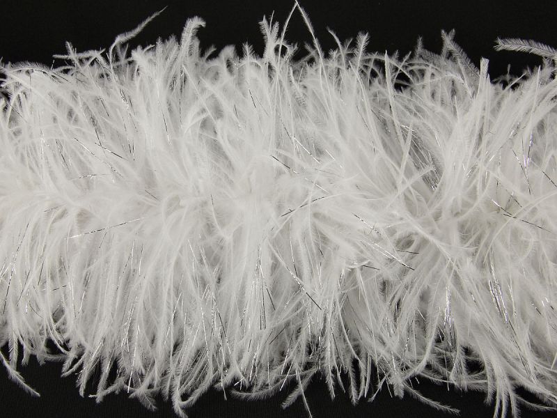 Sparkling Ostrich Feather Boa with Lurex