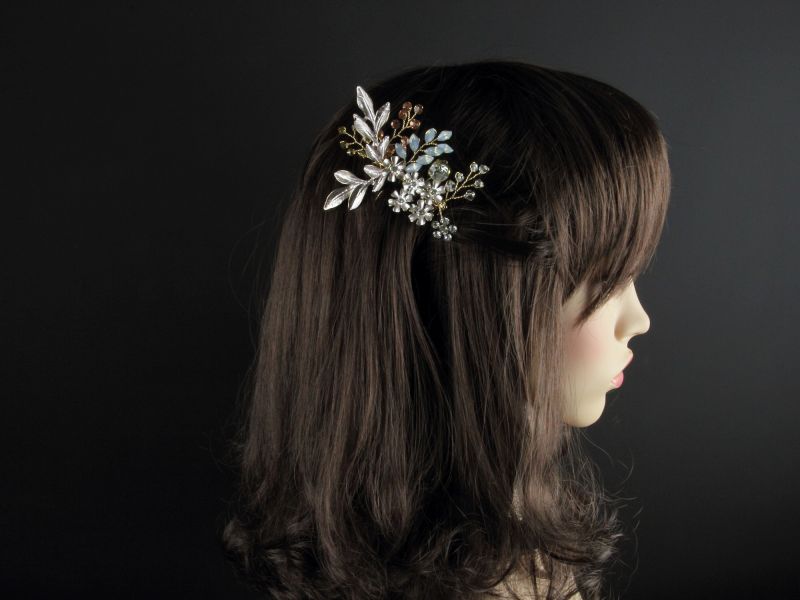 Floral Crystal Hair comb 3