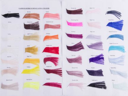 Fashion Ostrich Colour Chart