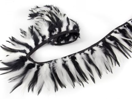 Two Tone Hackle Feather Fringe