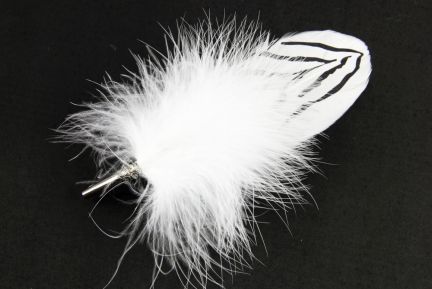Silver Pheasant Feather Brooch 